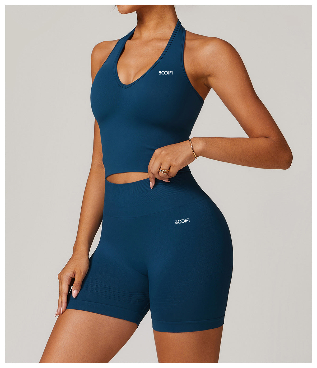 Deep Sea Halter Crop Top