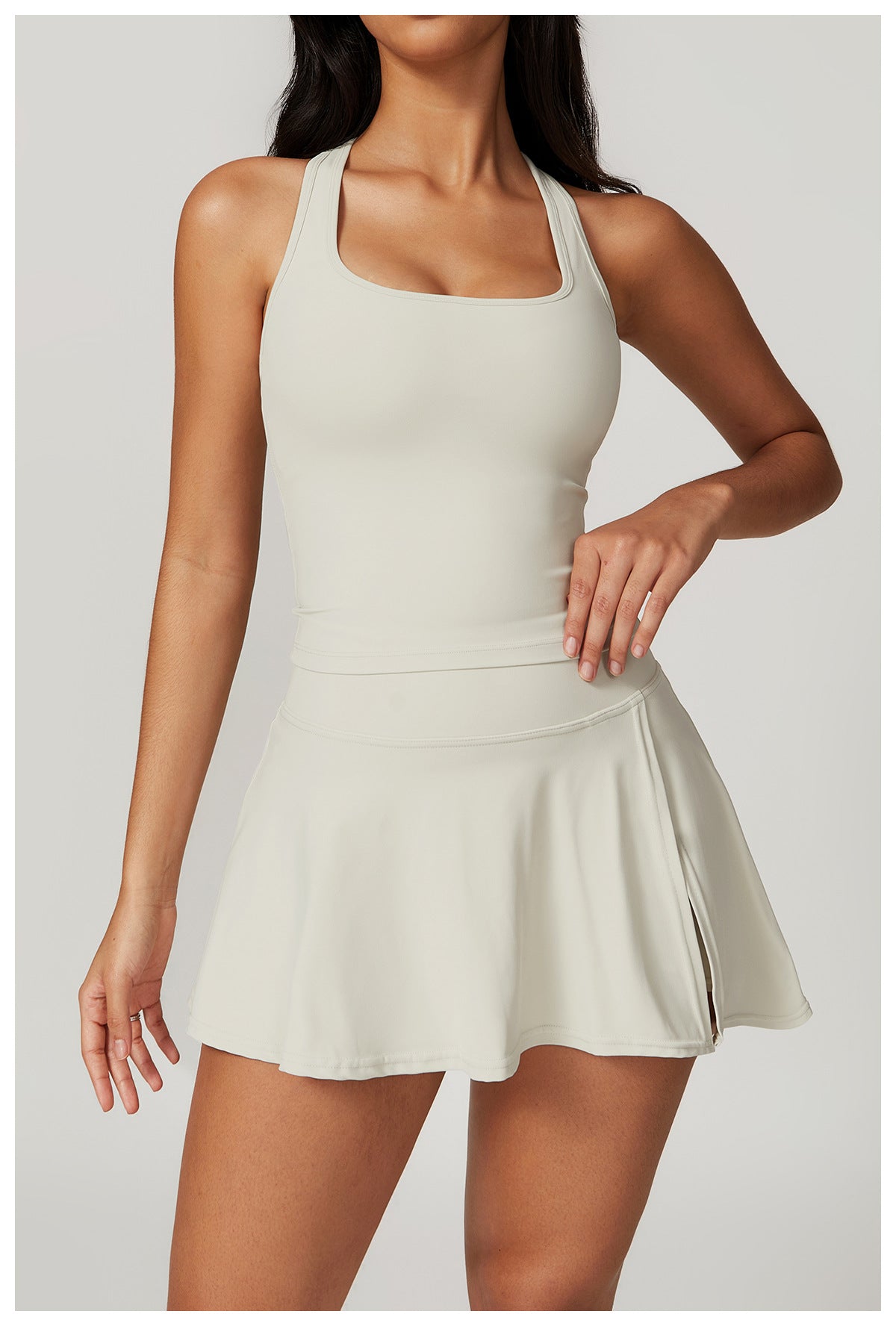 Vanilla Pearl Racerback Top