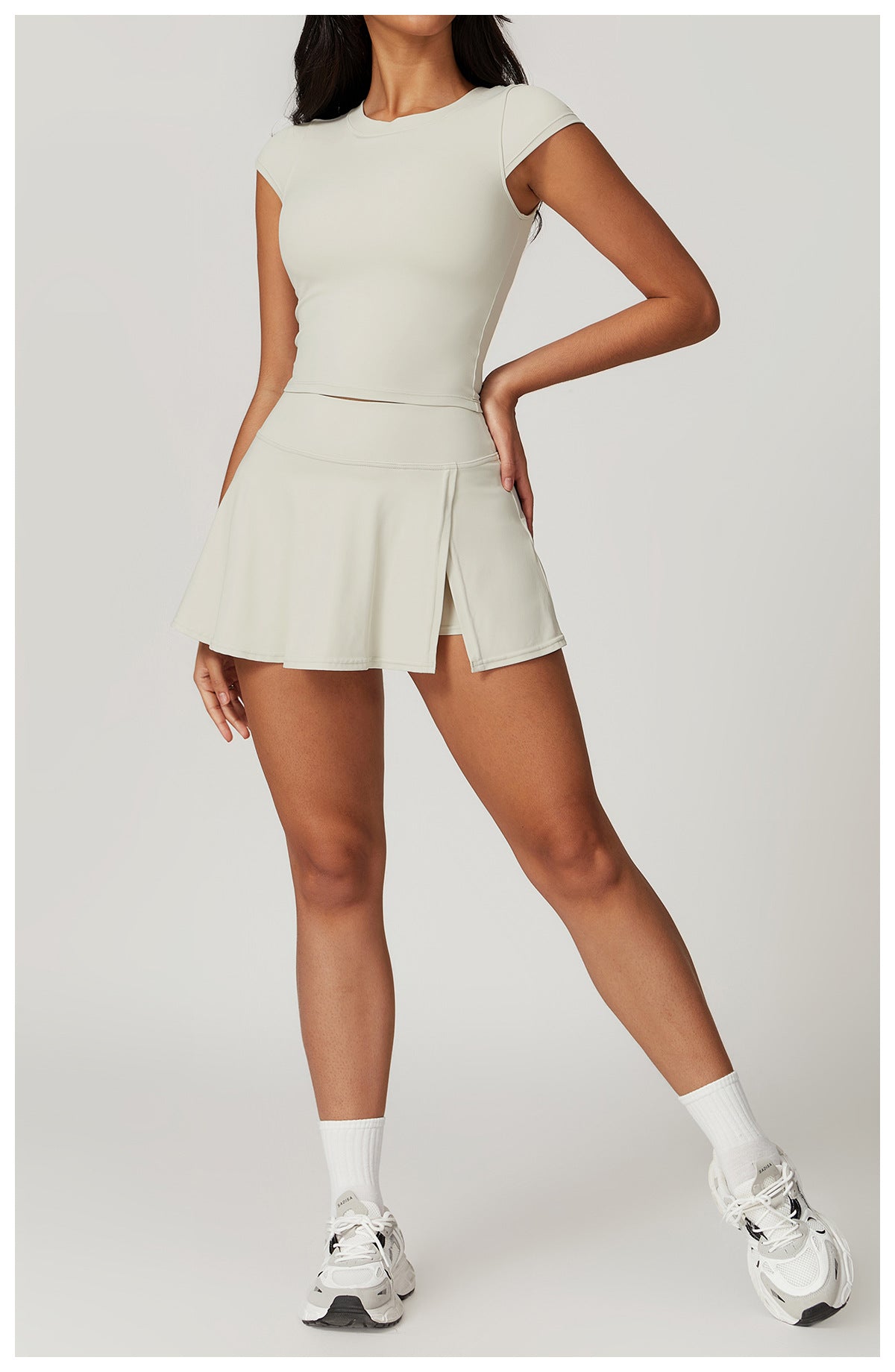 Vanilla Pearl Tennis Skirt