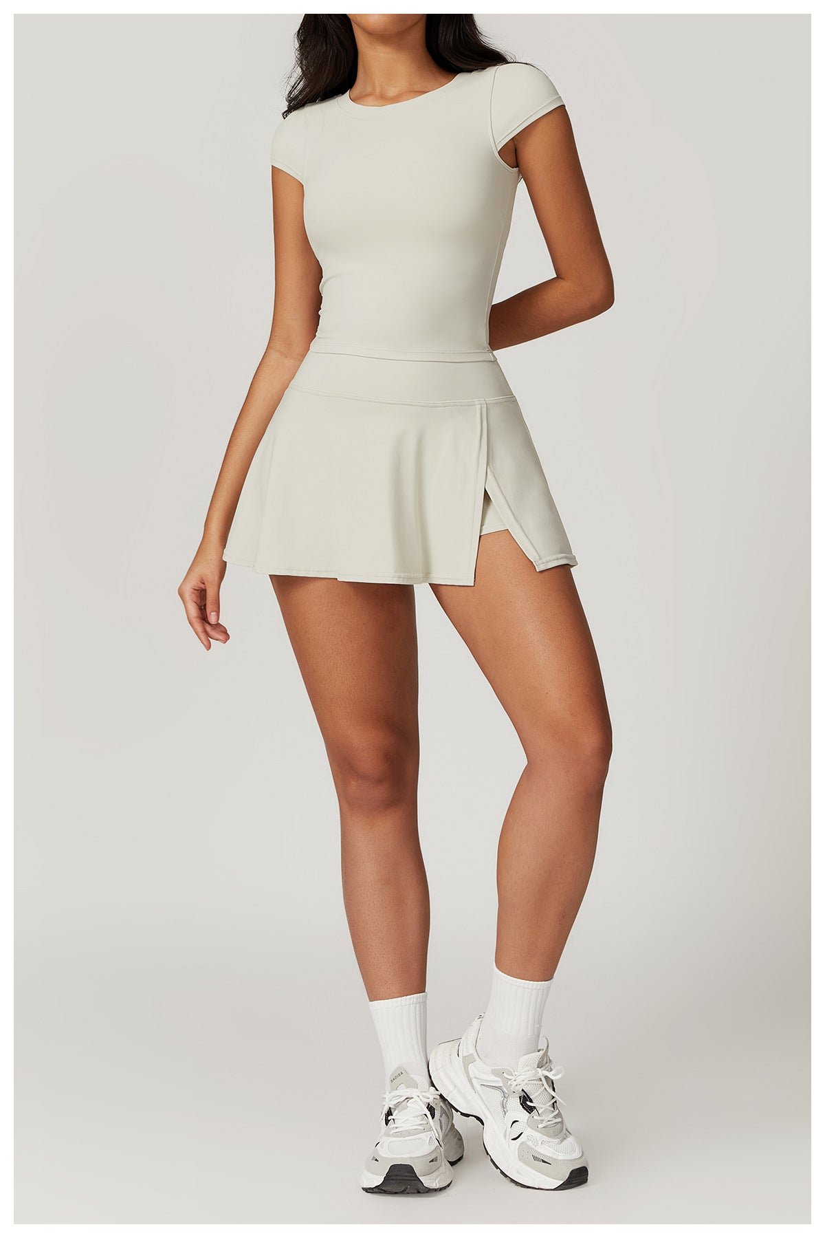 Vanilla Pearl Tennis Skirt