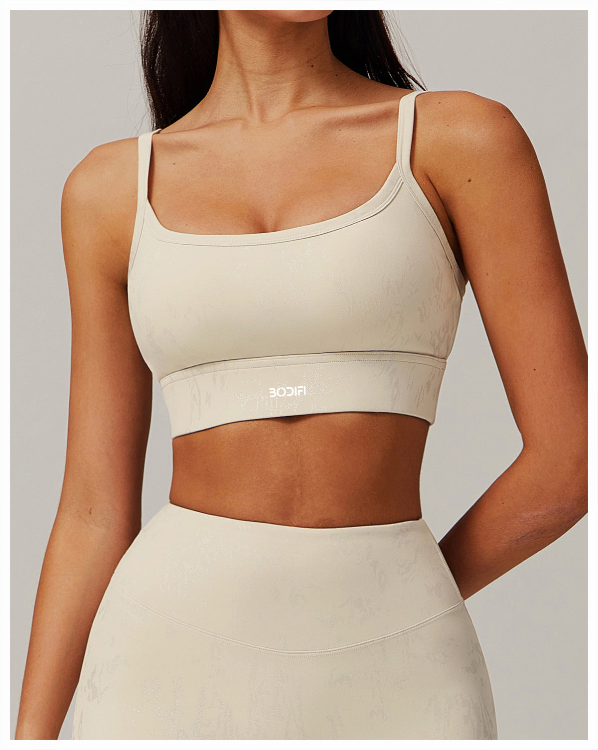Ivory Dusk Print Sports Bra