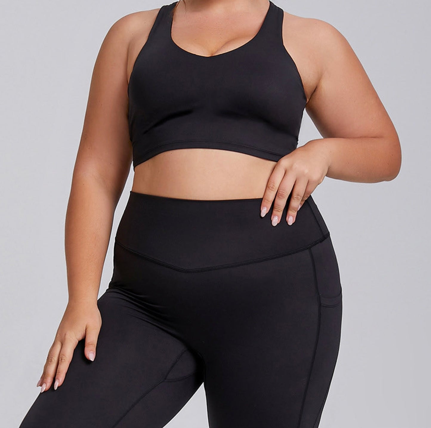 Onyx Sculpt Black Sports Bra