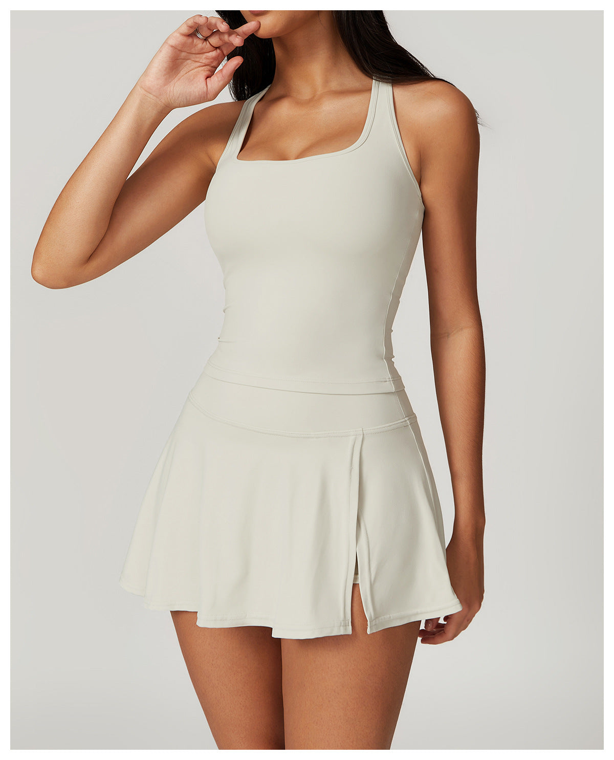 Vanilla Pearl Racerback Top