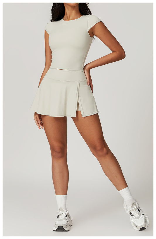 Vanilla Pearl Tennis Skirt