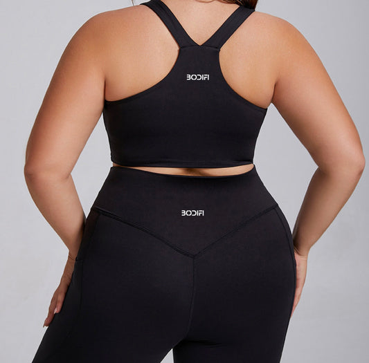 Onyx Sculpt Black Sports Bra