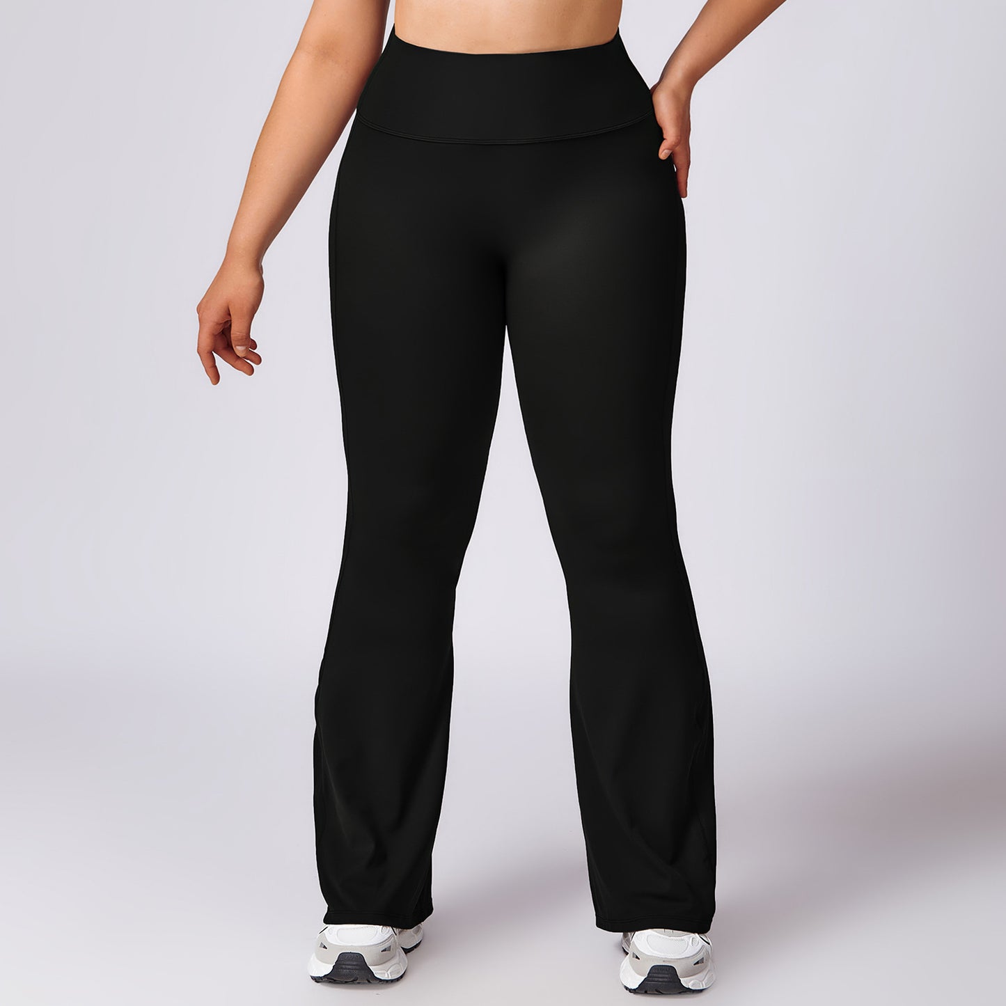 Onyx Sculpt Black Flare Pants